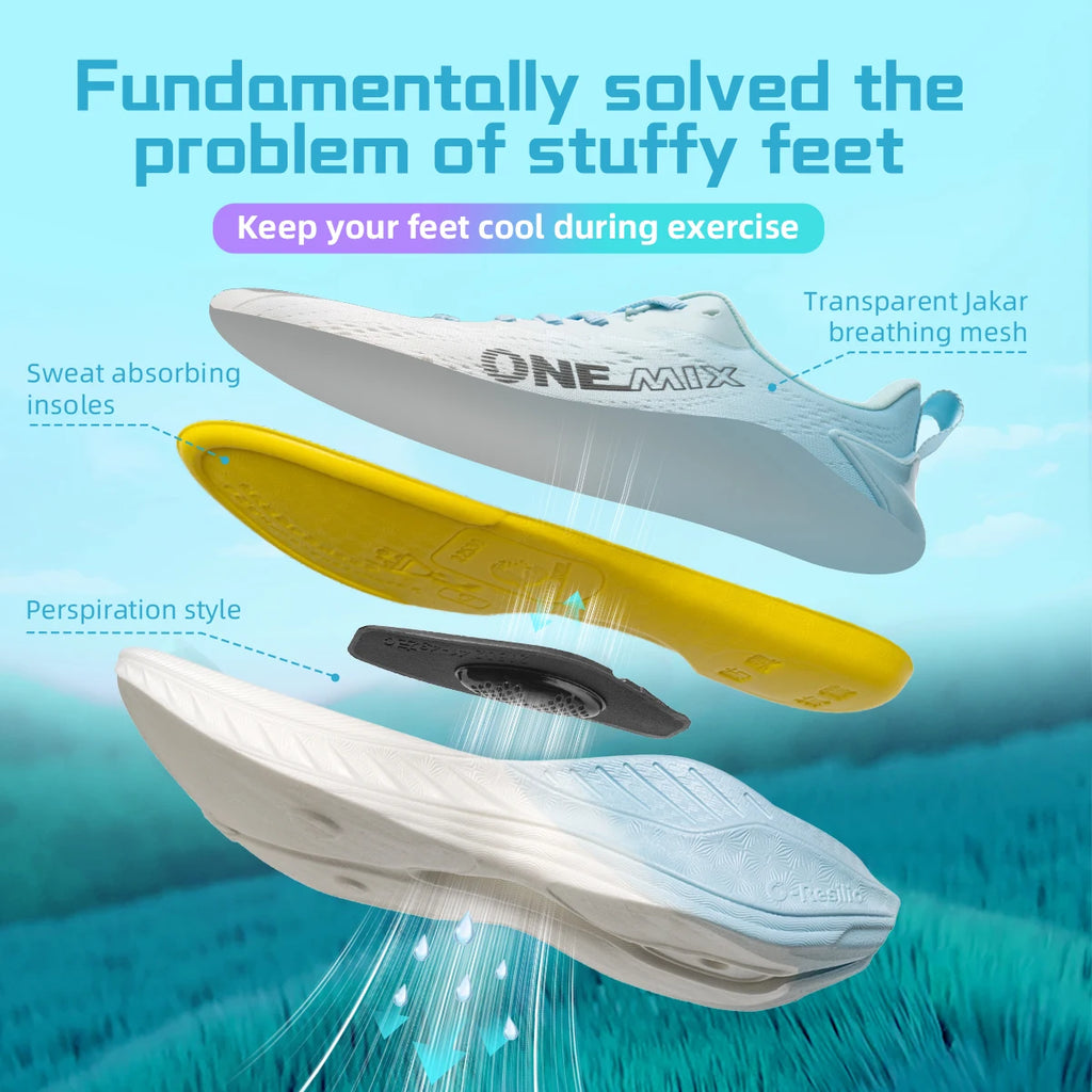 ONEMIX AirFlow Sneakers – Breathable Running & Gym Shoes